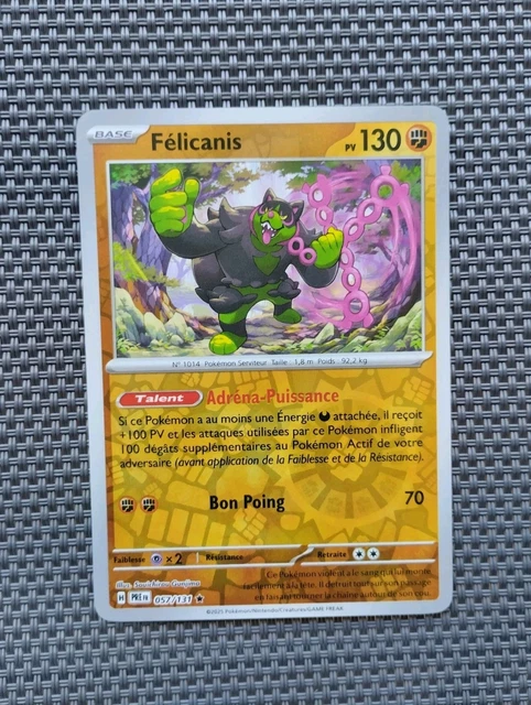 Carte Pokemon Félicanis 057/131 Reverse Holo EV8.5 Évolutions