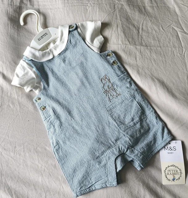 Conjunto De Peto Y Body Para Bebé NEXT – 100% Algodón, Rayas Grises Y Blanco, 2 Piezas