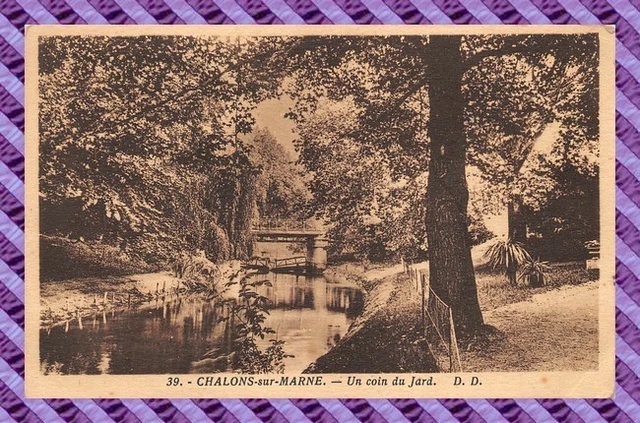 CPA 51 - CHALONS sur MARNE - un coin du jard