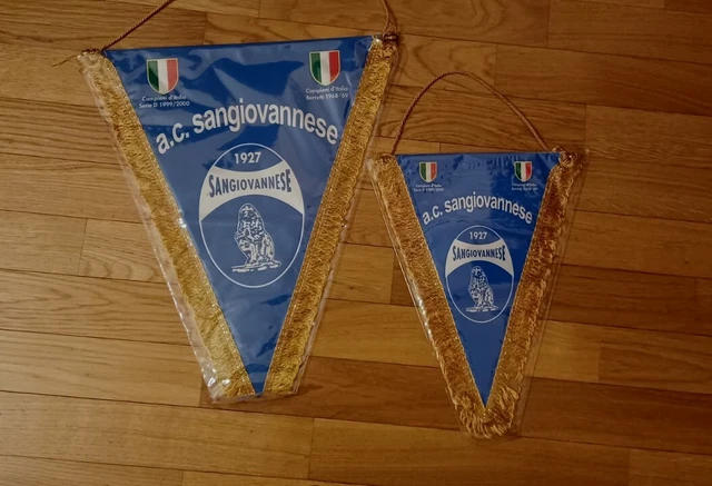 Lotto Gagliardetti Sangiovannese Set Pennants Fanion Wimpel Maglia Collezione