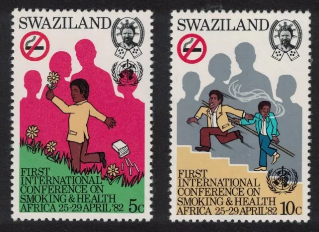 Swaziland Smoking and Health 2v 1982 MNH SG#397-398