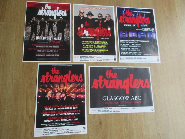 THE STRANGLERS - Collection Of 5 Scottish Tour Music Show - Concert/Gig ...