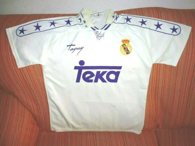 Camiseta REAL MADRID temporada 1994-95 shirt maglia trikot futbol bernabeu