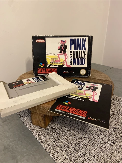 PINK PANTHER GOES To Hollywood - Super Nintendo SNES £52.71 - PicClick UK