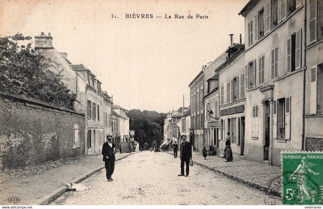 S5227 cpa 91 Bièvres - La Rue de Paris
