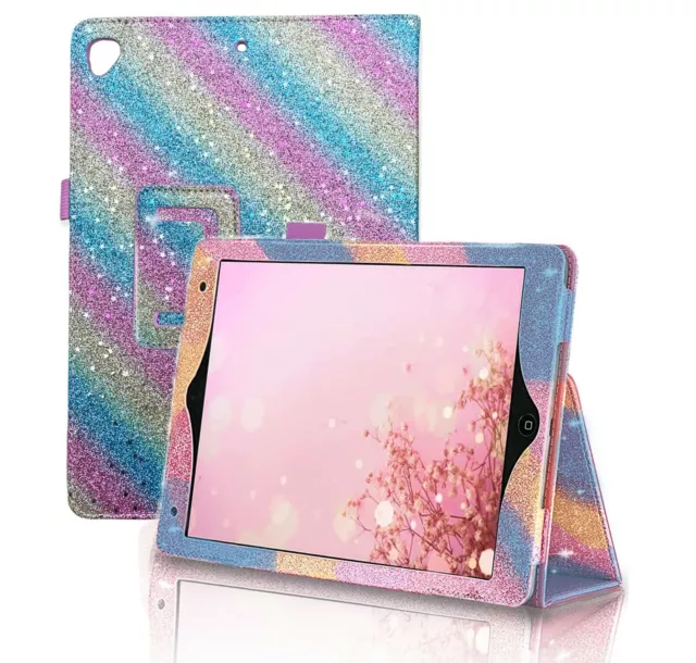 Apple iPad Glitter Rainbow case cover For iPad 9th Gen 10.2" 2021 iPad Air4 10.9