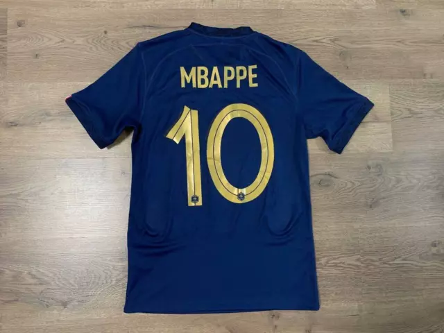 France National Team 2022/2024 Home Football Shirt Jersey Size S Mbappe #10