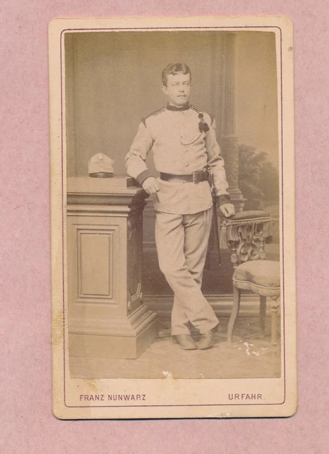 CDV Foto Photo Carte de visite Portrait Militär Uniform kuk Urfahr Linz Uniform