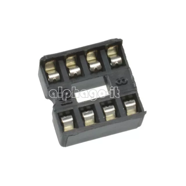 50PCS NEW 8pin DIP IC Socket Adaptor Solder Type Socket Pitch Dual Wipe Contact