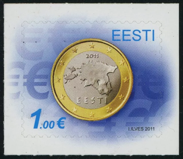 Estonia #657 Euro Currency Introduction 1€ Postage Stamp 2011 Eesti MNH