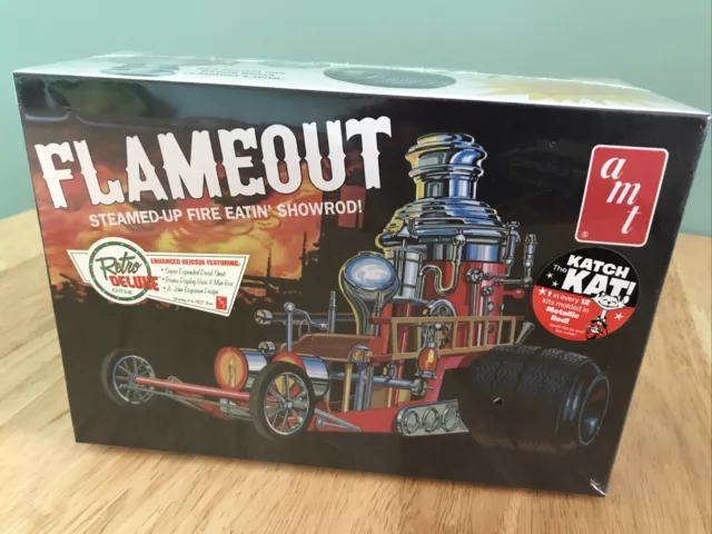 AMT Flameout Steamed-Up Fire Eatin' Showrod 1:25 Scale Plastic Model Kit 934 NIB