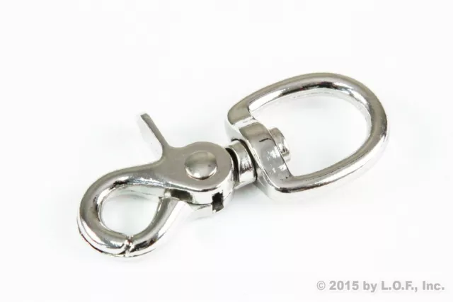 (10) Round Eye Swivel Lobster Clasp Trigger Snap Lanyard 3/4" 90Lbs Hook New 3