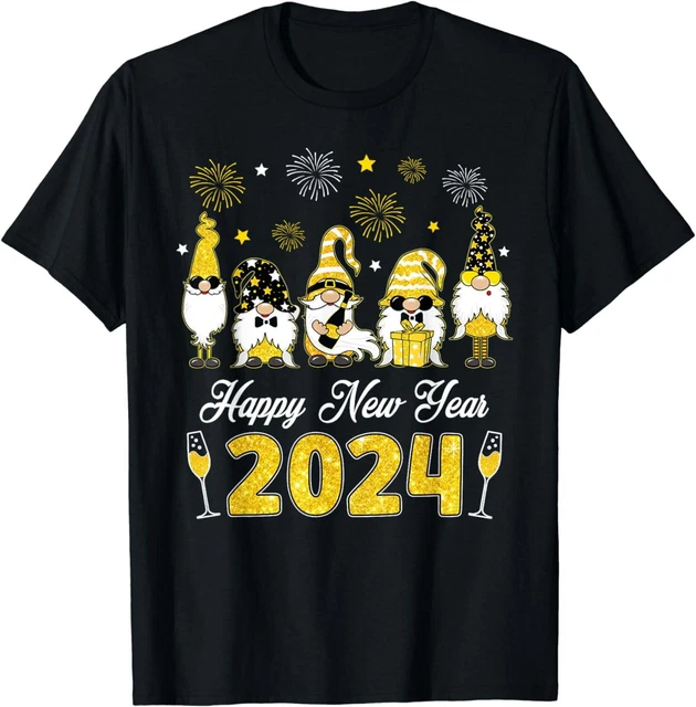 CHRISTMAS GNOMES HAPPY New Year 2024 Xmas Family Matching TShirt 9.99