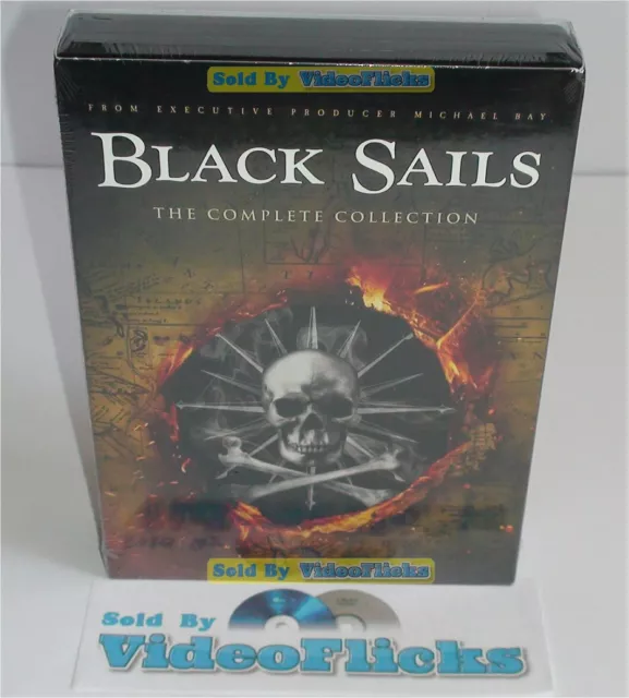 Black Sails Complete Series Seasons 1-4 DVD 12-Disc Box Set New Sealed