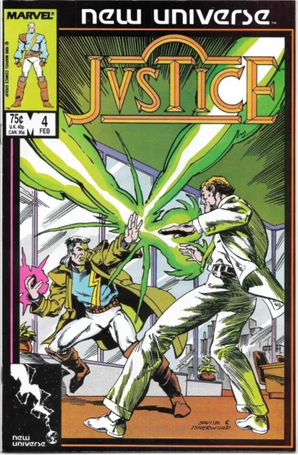Justice Comic Book #4 Marvel Comics 1987 VERY FINE