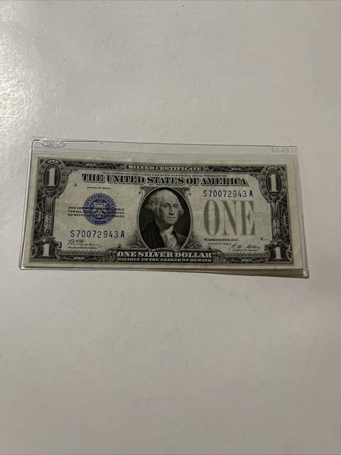 1928 A $1 Silver Certificate Funny Back