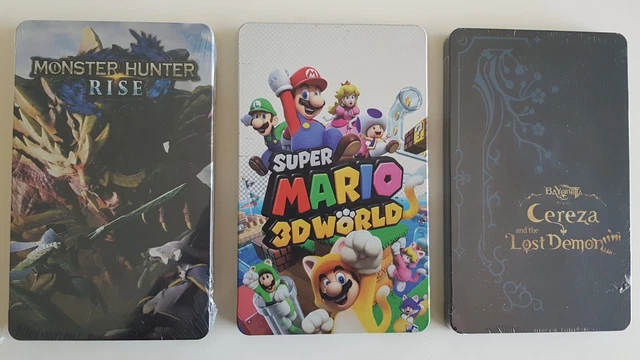 Steelbook Mario 3D World Pour Switch - Boîtier Métal Sous Blister - Sans Jeu