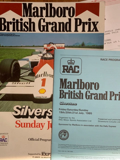 Programme Officiel F1 – Grand Prix De Grande-Bretagne 1977 (Silverstone, John Player)