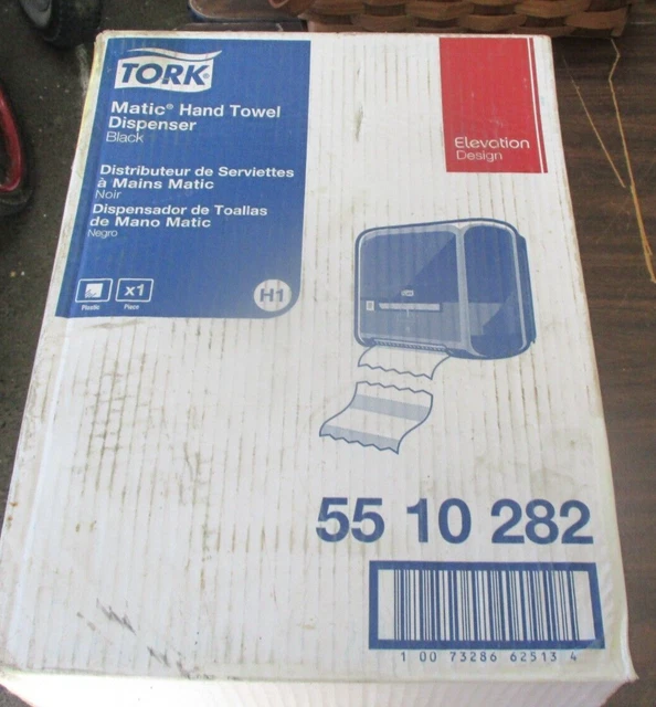 Brand New In Box Tork Evolution Matic Hand Towel Dispenser Black 55 10 282