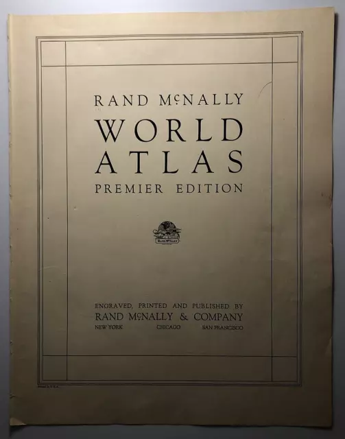 1947 Antique TURKEY Authentic Old Atlas Map - Rand McNally Premium World Atlas