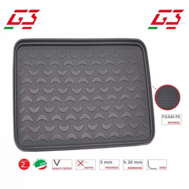 G3 Vasca proteggi baule universale 5 mm 90x70 cm per Daihatsu Terios 1997-2017