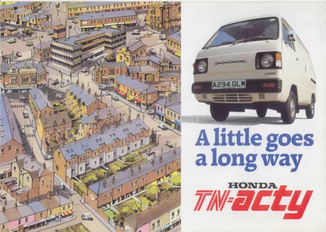 Honda TN Acty 550 furgone pick up 1983-84 brochure vendita originale Regno Unito