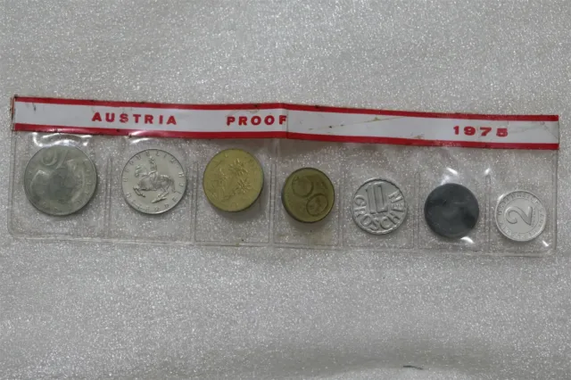 Austria 1975 Proof Coin Set B38 Cg33