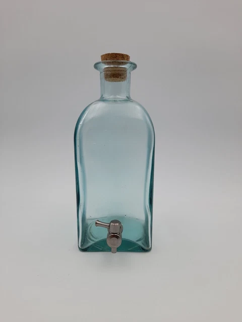 Bottiglia Di Vetro Blu Da 2 Litri - Con Tappo A Vite Nero, Per Acqua, Vino O Conservazione - Foto 6