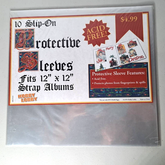 Álbum de fotos con memoria HOBBY LOBBY 10 mangas protectoras se adapta al álbum de 12""x12