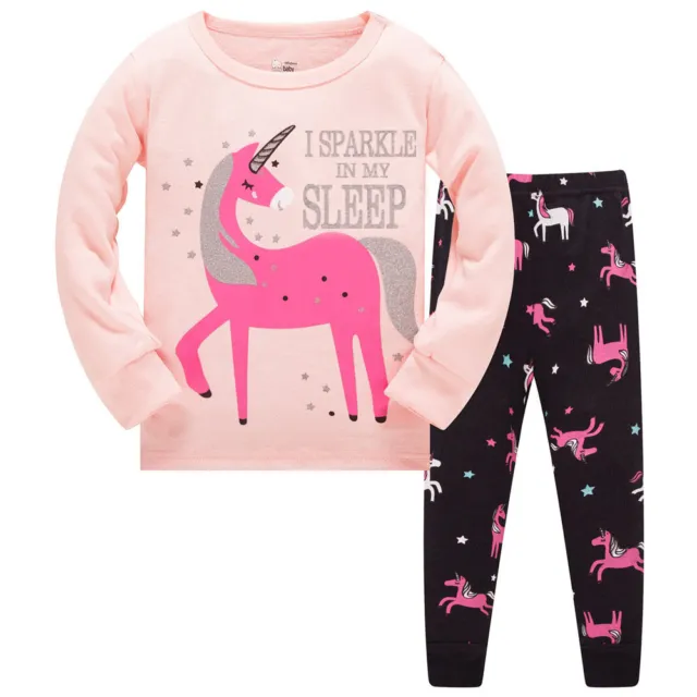 Kids Boys Girls Pyjama Pyjamas Set PJs Sleepwear Nightwear  Size 3 4 5 6 7 8 yrs 9