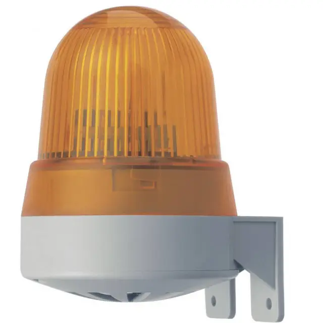 Werma Signaltechnik Kombi-Signalgeber LED Werma Gelb Dauerlicht 24 V/AC, 24 V/DC