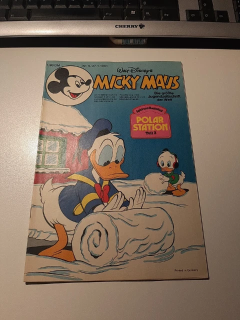 Micky Maus Nr.5  Jahrgang 1981 Mit Bastelbeilage & Schnipp