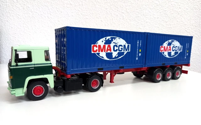 WIKING SEMI RIMORCHIO Porta Container Sea Land Camion Nuovo Scatola, 1 - Foto 10