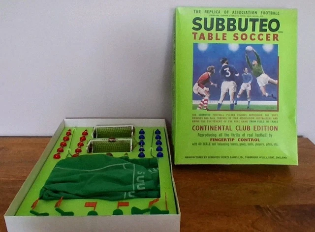 Jeu Subbuteo Football Continental Club Edition - Vintage Années 70 - Boîte D'origine