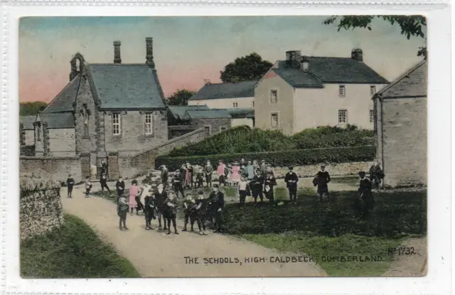THE SCHOOLS, HIGH CALDBECK: Cumberland postcard (C82179)