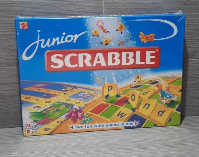 New Sealed Vintage 2000 Mattel Junior Scrabble Board Game Ages 5-10 Australia