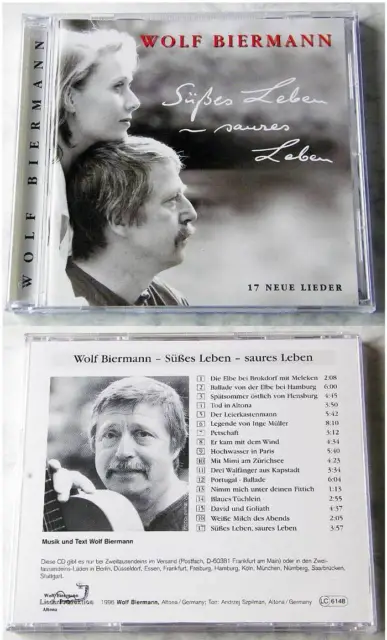 WOLF BIERMANN Süsses Leben - Saures Leben .. 1996 CD