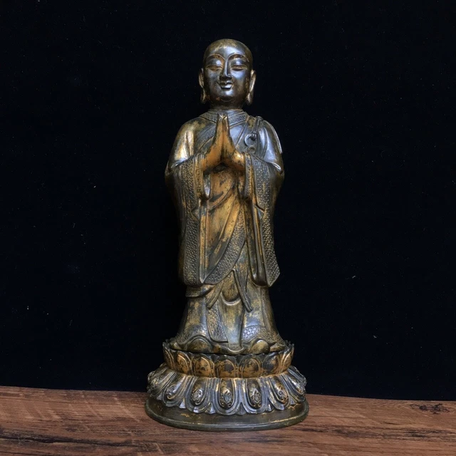 Chinese Exquisite Handmade Buddha Bronze Statue