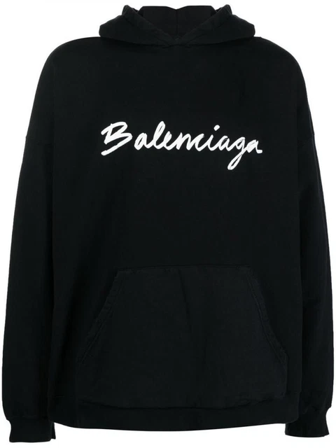NEW BALENCIAGA SCRIPT Logo Hoodie ~ Size 2 UNISEX Oversized ( VIDEO u0026  RECEIPT ) $419.00 - PicClick