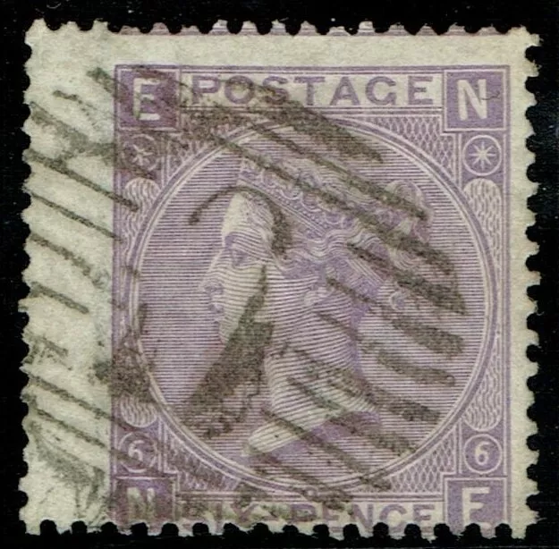 British Levant 1857 SG105/Z99 6d Deep Lilac Pl 6 NF CONSTANTINOPLE Fine Used