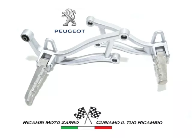 Coppia poggiapiedi passeggero staffe pedalini destro sinistro per Peugeot XR6 50