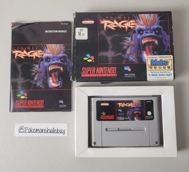 PRIMAL RAGE Super Nintendo (SNES) Game *BOXED W/ Manual Free