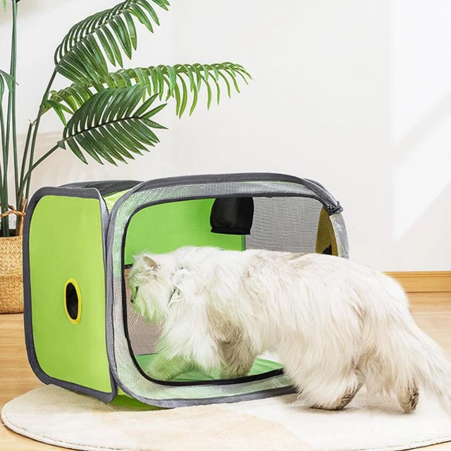 Pet Drying Box House Grooming Rabbits Kitty Folding Cats Dogs Dryer Cage