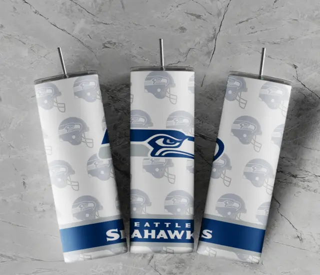 Seattle Seahawks 20 oz hot cold Tumbler Double Walled Game Day