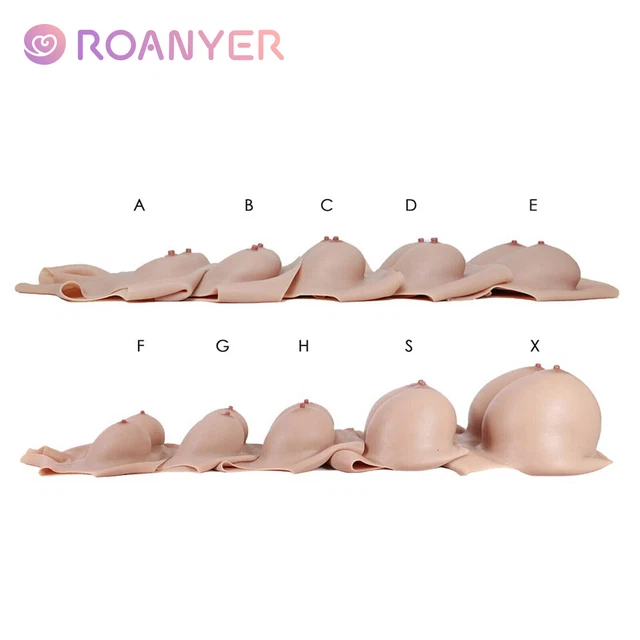 Roanyer Transgender Silicone Breast Forms For Crossdresser G H Cup East
