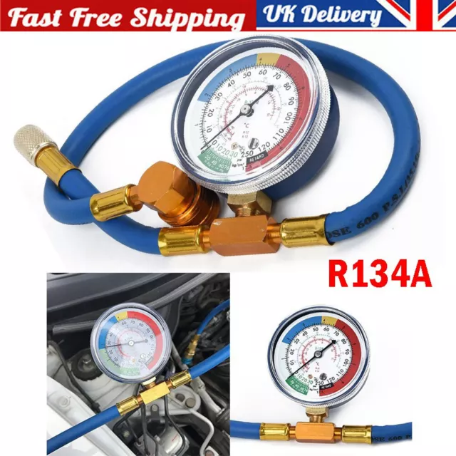 Car AC Aircon R134A Air Con Conditioning Top up Topup Refill Regas DIY Gas Kit