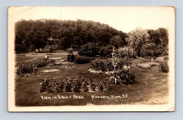 Postcard MN Mankato Minnesota View In Sibley Park RPPC c1920s Real Photo AN15