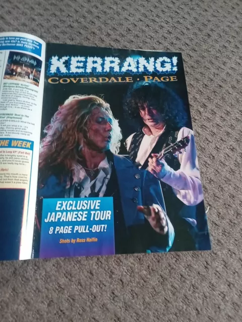 kerrang magazine no 476 January 8 1996 Guns N Roses coverdale/page rare uk issue 3