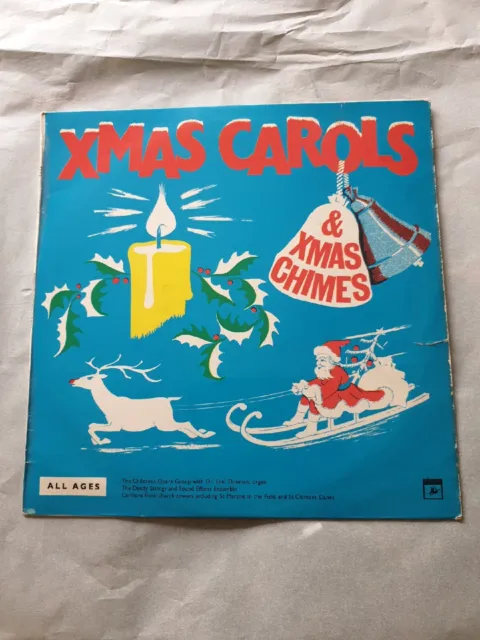 Xmas carols & xmas chimes rare vinyl LP 1967 saga soc1054