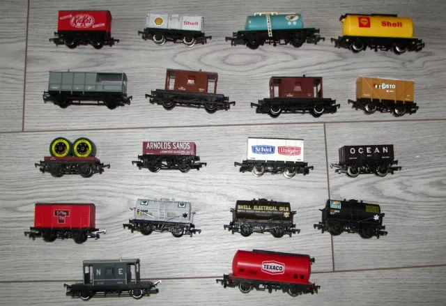 Assortment of 00 Goods Wagons Triang Hornby Lima Wren Mainline   - Used